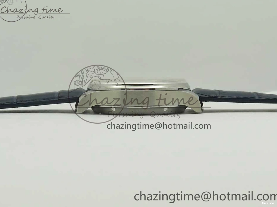 MIROTIME 1219 Affordable Portuguese Real PR Real Annual Calendar IW5035 ZF 1:1 Best Edition White Dial Blue Markers on Blue Leather Strap A 7143